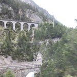 Blick auf die Albula-Strecke, Bernina Express, Schweiz