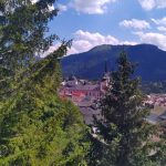 Die Basilika von Mariazell von der Gondel aus fotografiert