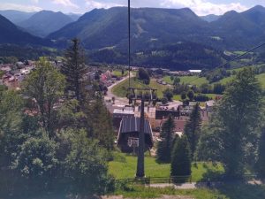 Mit der Gondel die Bürgeralpe hinunter