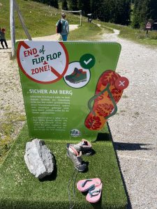 Ende der Flip-Flop-Zone auf der Rax