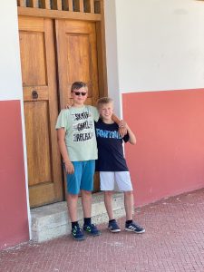 Fabio und Matteo in Carnuntum