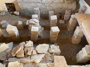 Fussbodenheizung in der Römischen Therme in Carnuntum