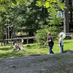 Pockerl Zielwerfen im Holzknechtland auf der Bürgeralpe in Mariazell