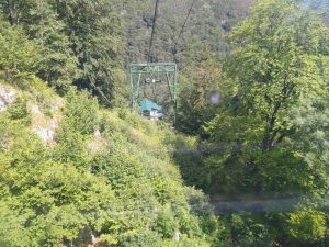 Seilbahn hinunter