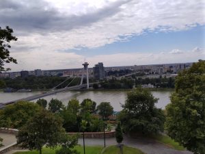 Die Ufo-Brücke in Bratislava