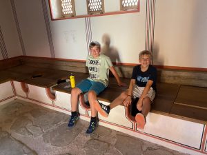 WC-Anlage in der Römischen Therme in Carnuntum