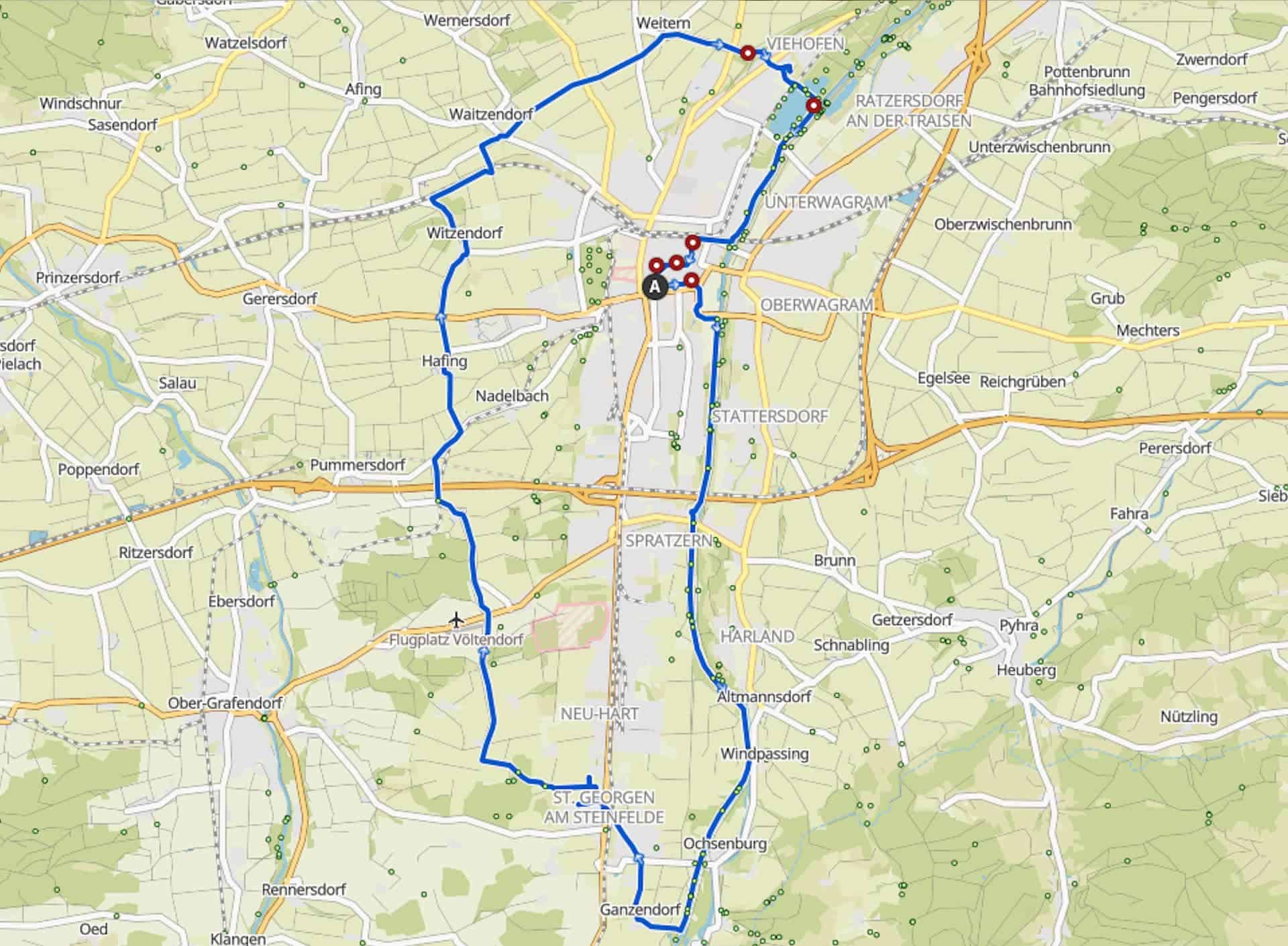 Karte_Doerfertour_Region_St_Poelten