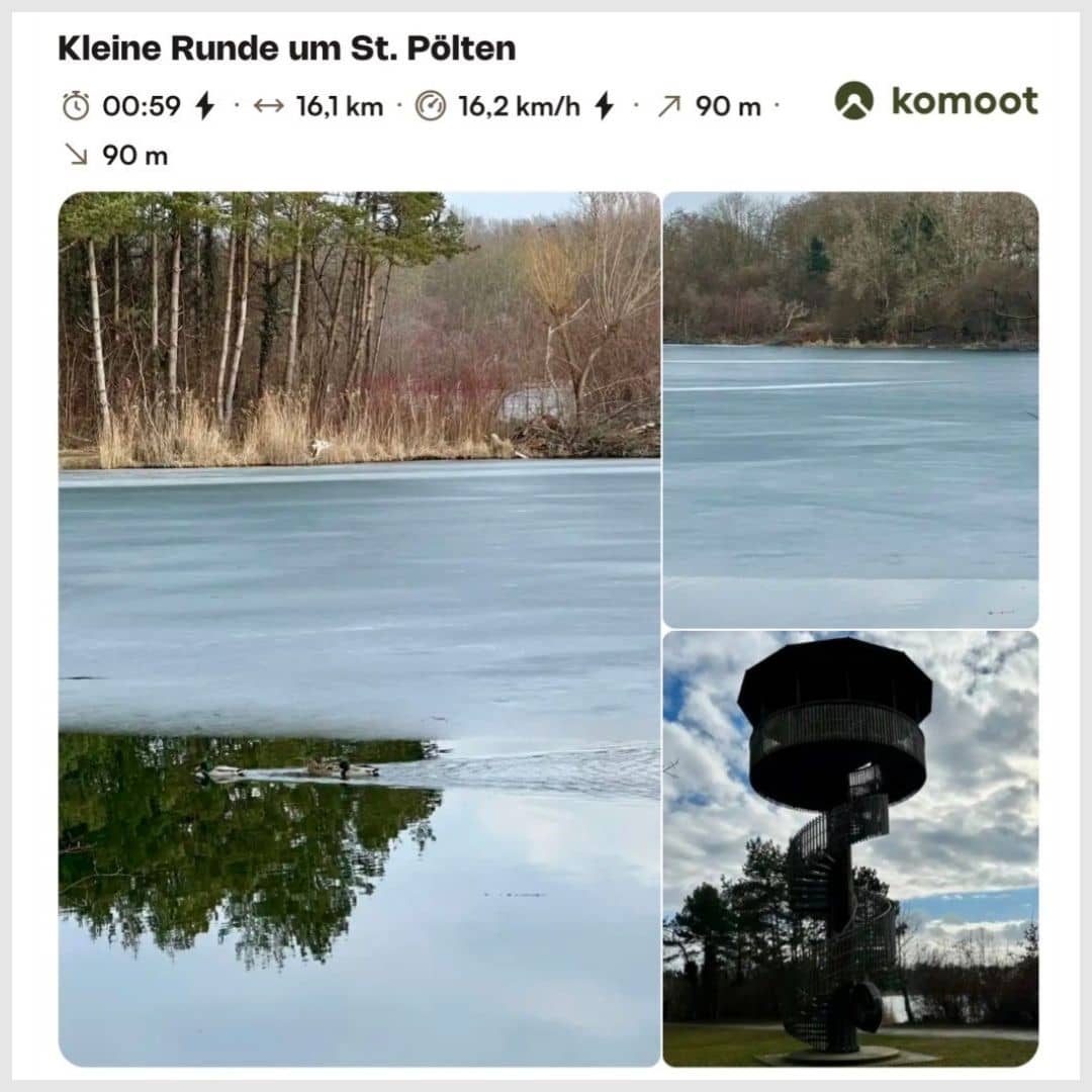 Komoot - Kleine Runde um St. Pölten