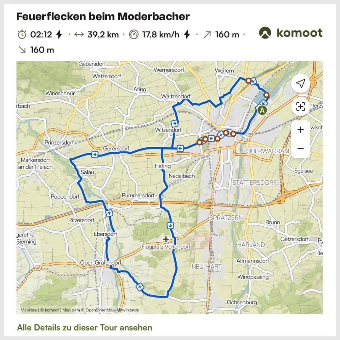 Feuerflecken beim Moderbacher
