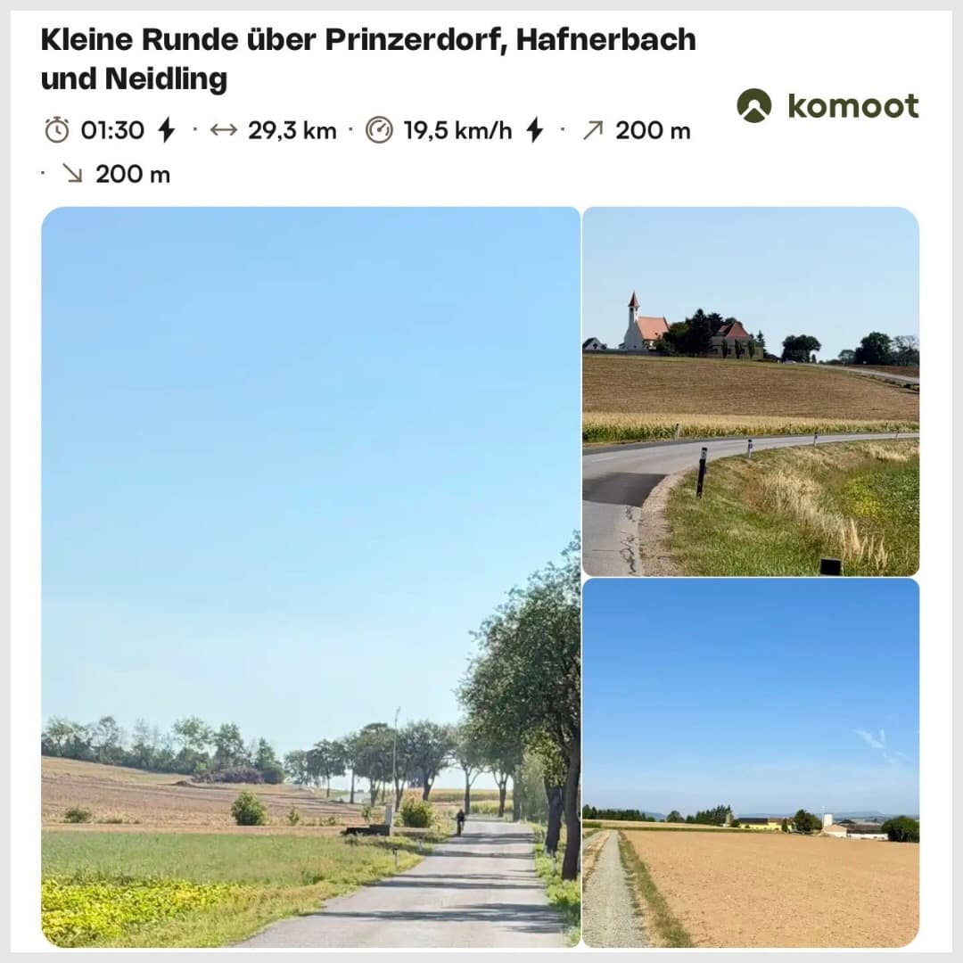 Komoot — Kleine Runde Prinzersdorf, Hafnerbach, Neidling