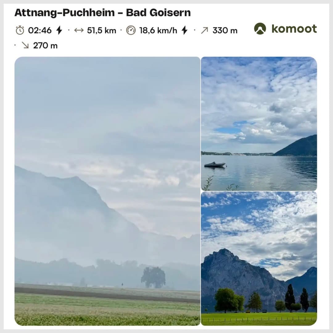Komoot — Attnang-Puchheim nach Bad Goisern